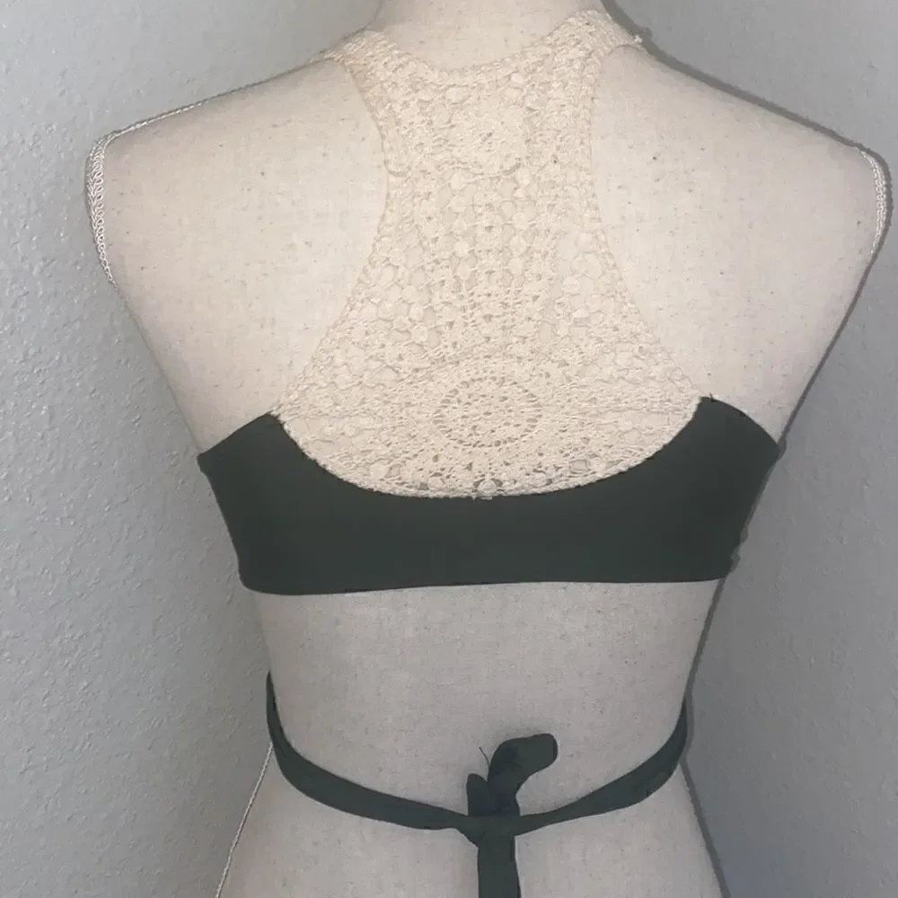 L*space fern Joey crochet wrap top
